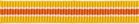 Geel-wit oranje streep grosgrain/ribsband 10 mm (ca. 25 m)