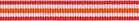 Rood-wit-oranje streep grosgrain/ribsband 10 mm (ca. 25 m)