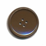 Knoop schotel bruin 35 mm (2 stuks) 