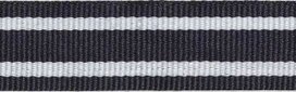 Donker blauw-wit streepband 19 mm (ca. 45 m)