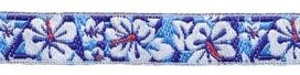 Blauw hawaii bloemband 12 mm (ca. 22 m)