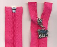 Deelbare rits roze 30 cm 