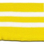 Boord geel-wit gestreept 