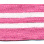 Boord roze-wit gestreept 