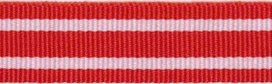 Rood-wit streepband 19 mm (ca. 45 m)