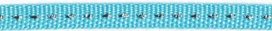 Licht blauw band met zilverdraad 7 mm (ca. 25 m)