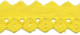 Broderie licht geel 25 mm (ca. 13,5 m)