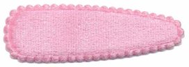 Haarkniphoesje fluweel licht roze 5 cm (ca. 20 stuks)