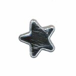 Applicatie glim ster zilver klein 25 mm (ca. 25 stuks)