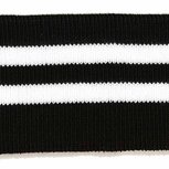 Boord zwart-wit gestreept ca. 65 cm (6 stuks)