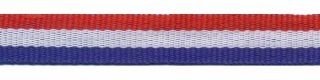 Rood-wit-blauw &#039;Nederlandse vlag&#039; grosgrain/ribsband 10 mm (ca. 25 m)