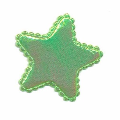 Applicatie glim ster groen middel 35 mm (ca. 25 stuks)