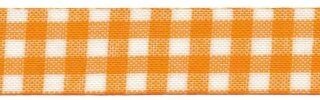 Oranje-wit geruit band 19 mm (ca. 32 m)