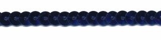 Donker blauw paillettenband 7 mm (ca. 90 m)