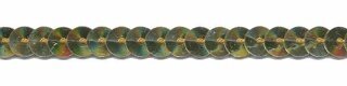 Goud paillettenband 7 mm (ca. 90 m)