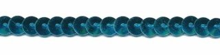 Blauw paillettenband 7 mm (ca. 90 m)