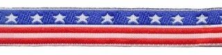 Rood-wit-blauw sterren en strepen (stars & stripes) sierband 12 mm (ca. 22 m)