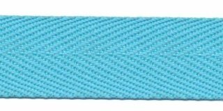 Baby blauw keperband 25 mm (ca. 45 m)