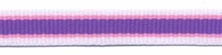 Wit-roze-paars streep grosgrain/ribsband 10 mm (ca. 25 m)