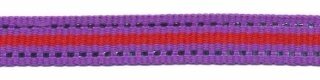 Paars-zilver-rood streep grosgrain/ribsband 10 mm (ca. 45 m)