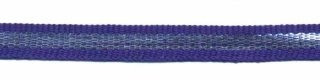 Kobalt blauw-zilver grosgrain/ribsband 7 mm (ca. 25 m)