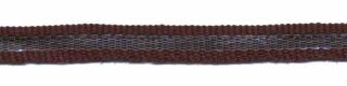 Bruin-zilver grosgrain/ribsband 7 mm (ca. 25 m)