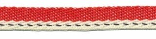 Rood-creme 'Japans' band 10 mm (ca. 25 m)