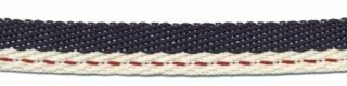 Donker blauw-creme 'Japans' band 10 mm (ca. 25 m)