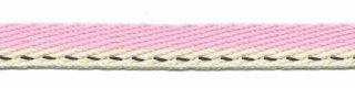 Roze-creme 'Japans' band 10 mm (ca. 25 m)