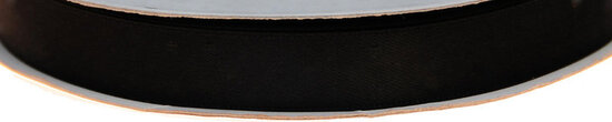 Zwart dubbelzijdig satijnband 13 mm (ca. 30 m)