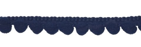 Bolletjesband donker blauw 10 mm (ca. 32 meter)