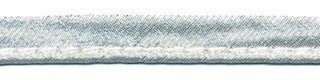 Zilverkleurig piping-/paspelband - STANDAARD 2 mm koord (ca. 10 meter)