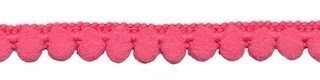 Bolletjesband fuchsia/meloenrood 10 mm (ca. 32 meter)