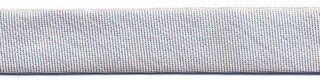 Licht roze metallic gevouwen biaisband 13 mm (ca. 10 meter)