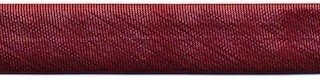 Rood metallic gevouwen biaisband 13 mm (ca. 10 meter)