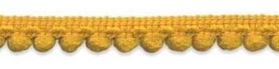 Bolletjesband oker geel 10 mm (ca. 32 meter)