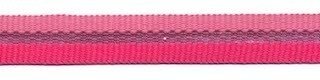 Roze-zilver-fuchsia 3-streep grosgrain/ribsband 10 mm (ca. 45 m)