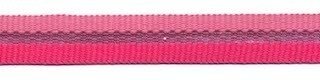 Roze-zilver-fuchsia 3-streep grosgrain/ribsband 10 mm (ca. 45 m)