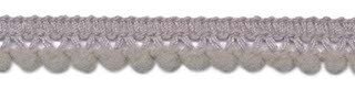 Mini pompomband grijs 10 mm (ca. 32 meter)