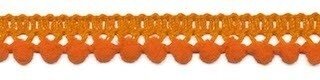 Mini pompomband oranje 10 mm (ca. 32 meter)