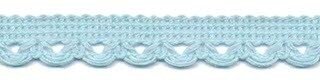 Sierband met lus-/schulprandje licht blauw 12 mm (ca. 32 meter)