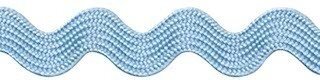 Licht blauw zig-zag band 10 mm (ca. 16 meter)