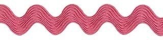 Oud roze zig-zag band 7 mm (ca. 32 meter)