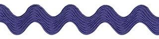 Kobalt blauw zig-zag band 7 mm (ca. 32 meter)
