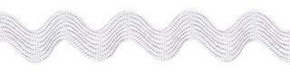 Wit zig-zag band 7 mm (ca. 32 meter)
