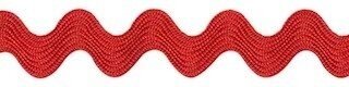 Rood zig-zag band 7 mm (ca. 32 meter)