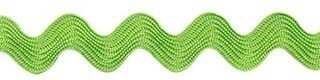 Limegroen zig-zag band 7 mm (ca. 32 meter)