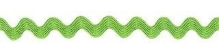 Limegroen zig-zag band 4 mm (ca. 32 meter)