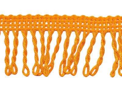 Franjeband gedraaid oranje ca. 32 mm (ca. 22 meter)