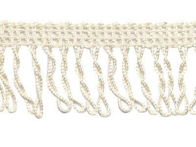 Franjeband gedraaid creme ca. 32 mm (ca. 22 meter)